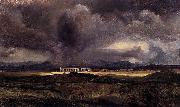 Carl Blechen Stormy Weather over the Roman Campagna Germany oil painting artist